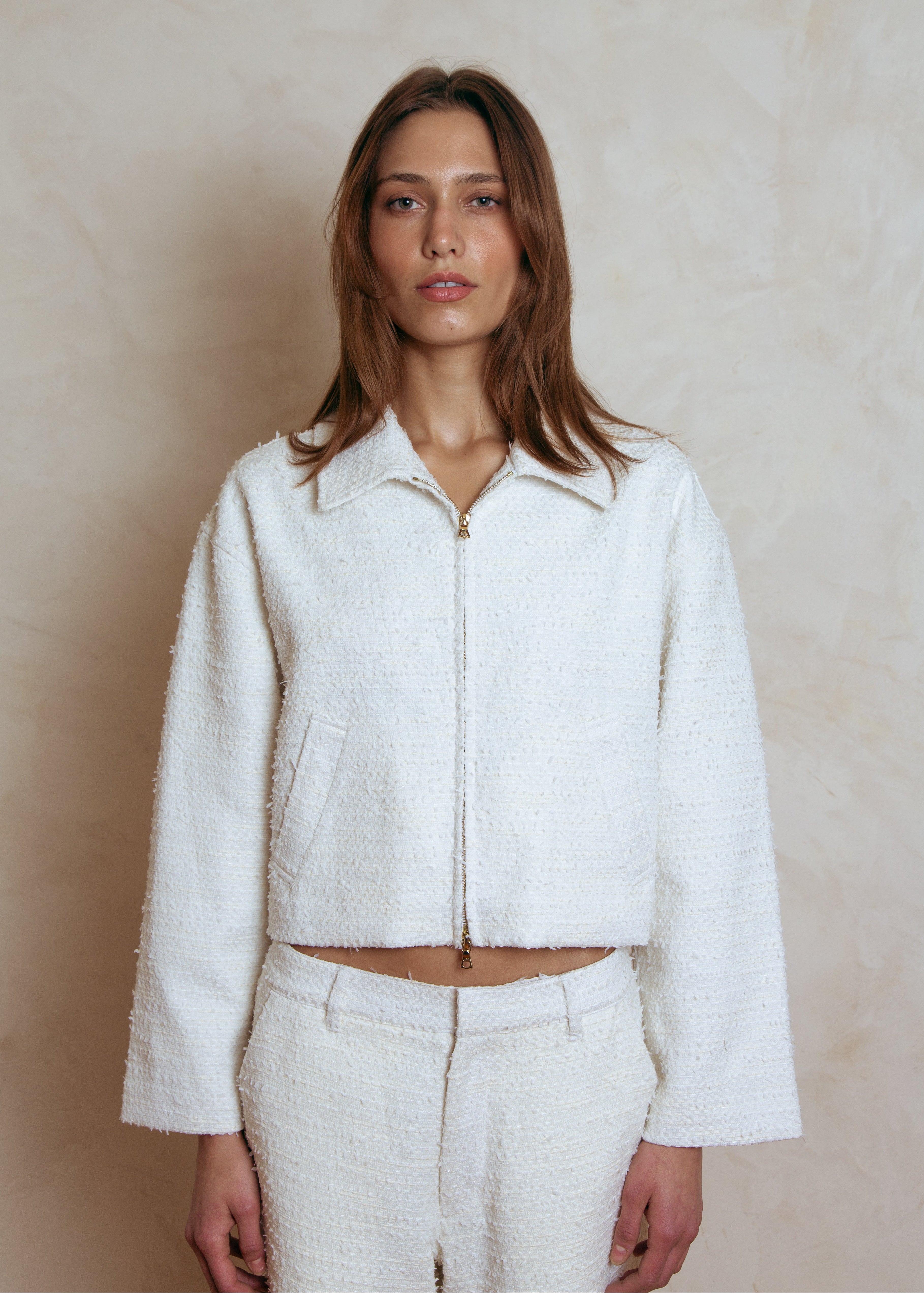 Aya Textured Cropped Jacket | Women's Fashion by Kamalani – Kamalani