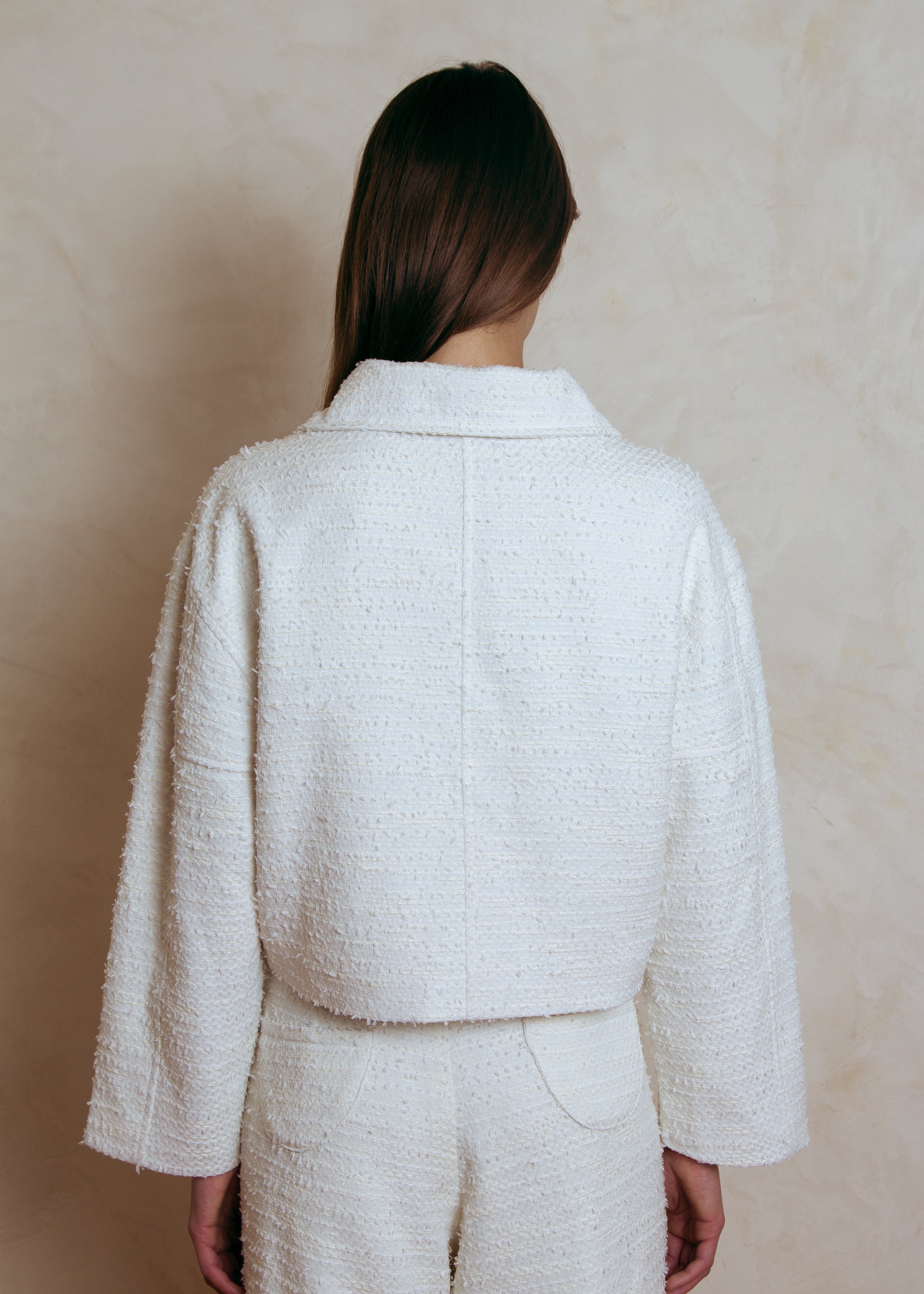 Aya Textured Cropped Jacket | Women's Fashion by Kamalani – Kamalani