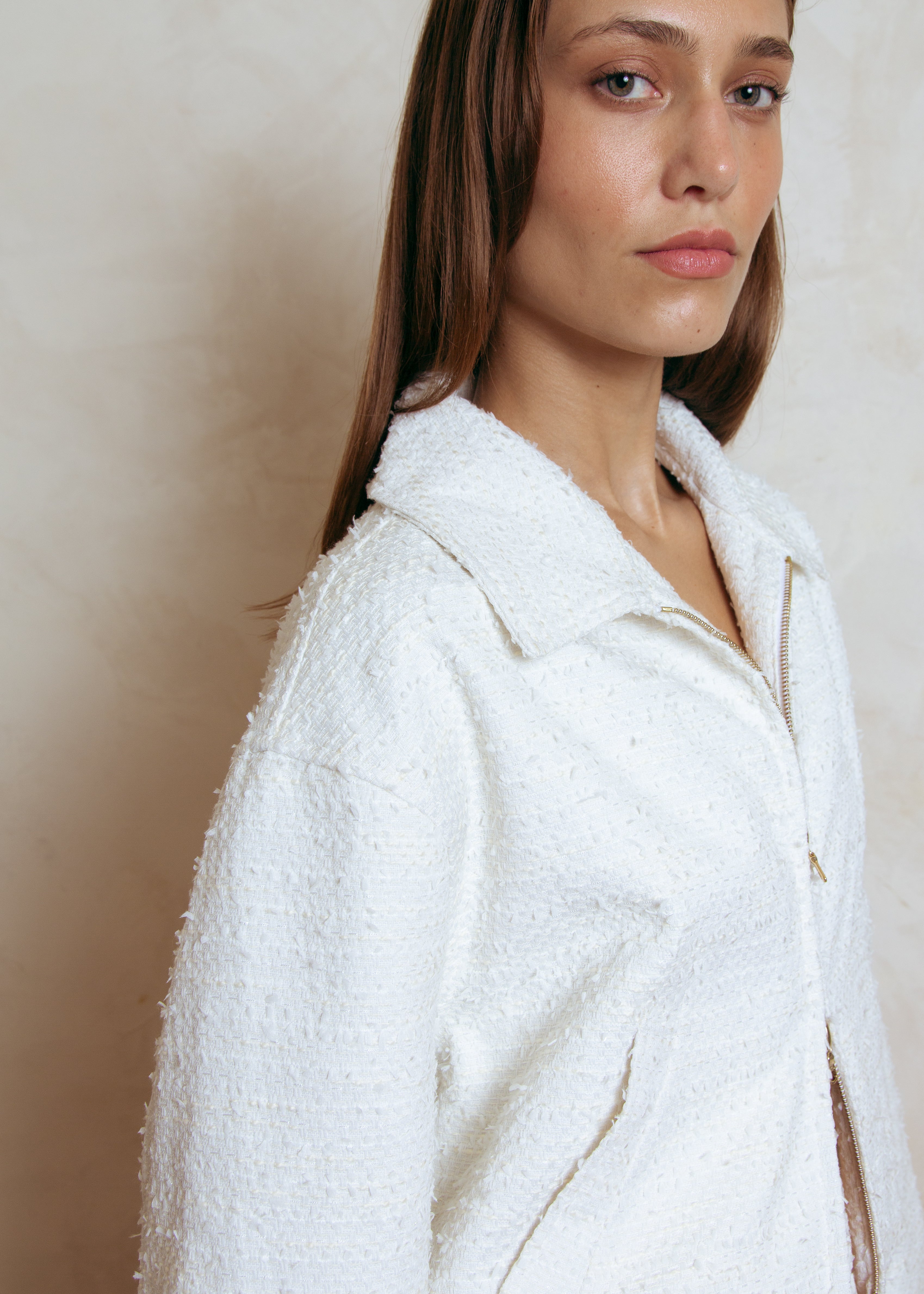 Aya Textured Cropped Jacket | Women's Fashion by Kamalani – Kamalani